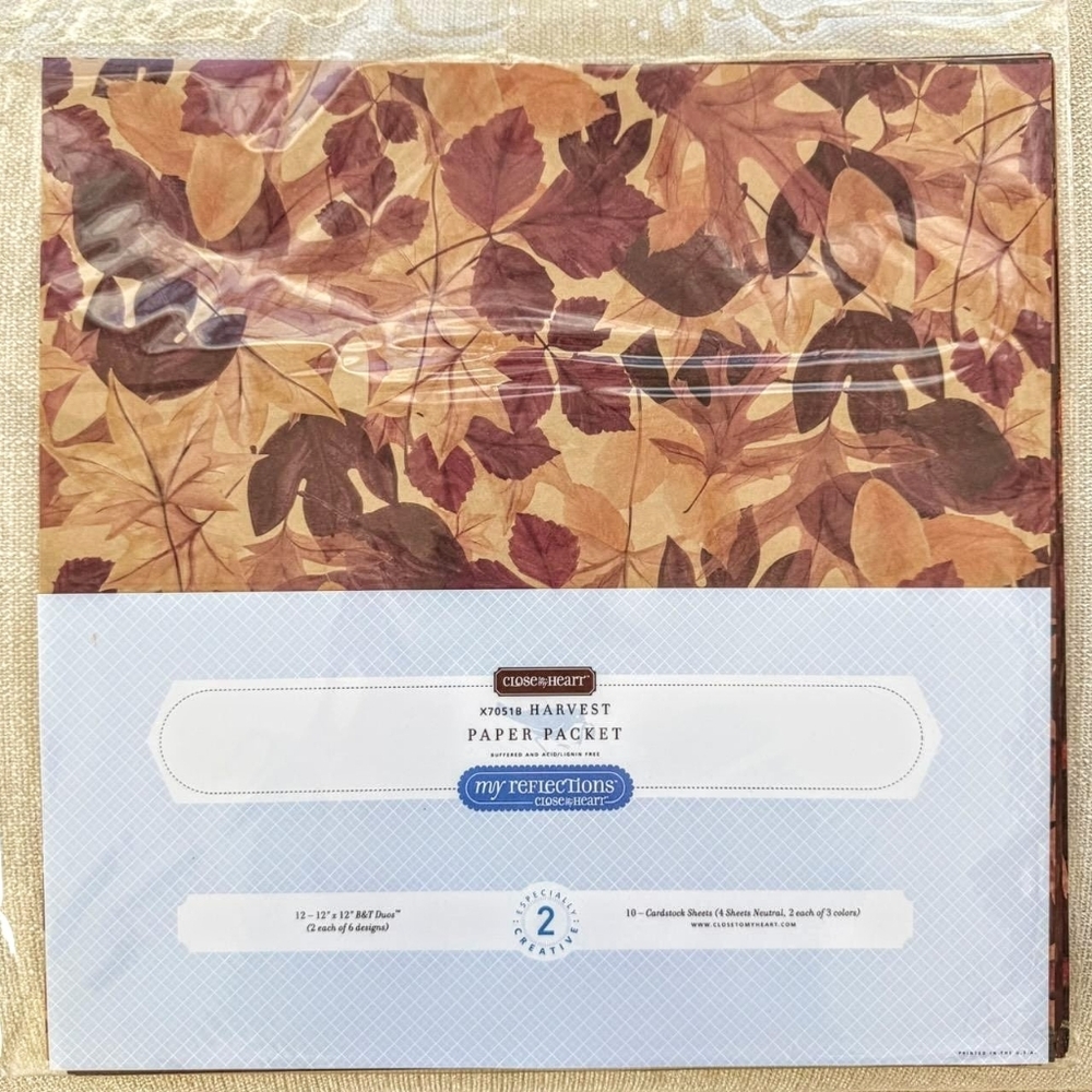 Brand New Close To My Heart Scrapbooking "Harvest" Paper Pack x70518